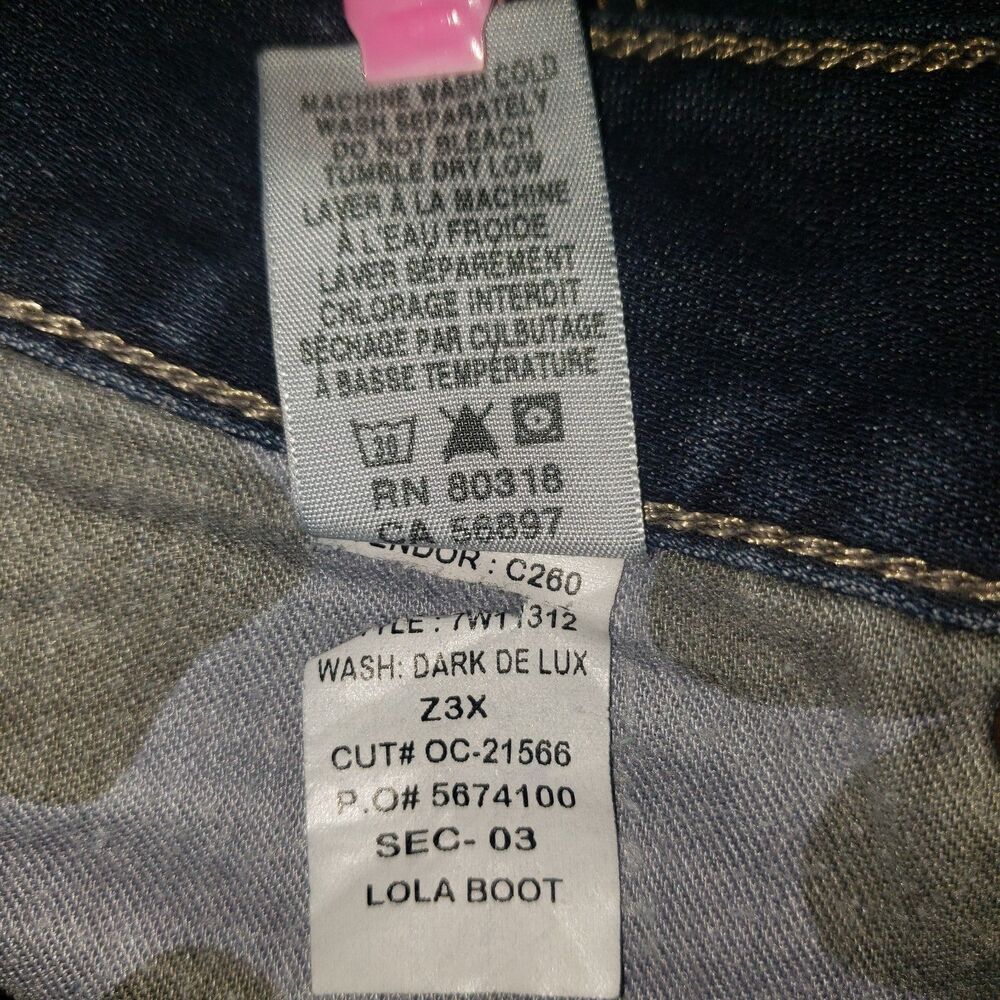 LUCKY BRAND Lola Boot Bootcut Denim Jeans Womens Size 12/31 - Picture 8 of 10